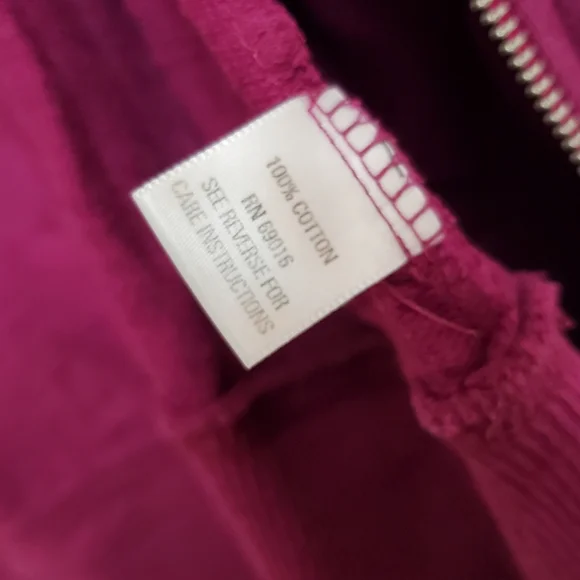 Studio Works Womens Zipfront 3/4 Sleeve Sweat Shirt Petite Large Orchid Purple - Picture 3 of 5